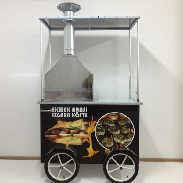 Seyyar Köfte Arabası - 60x120 - Büyük Tekerlek