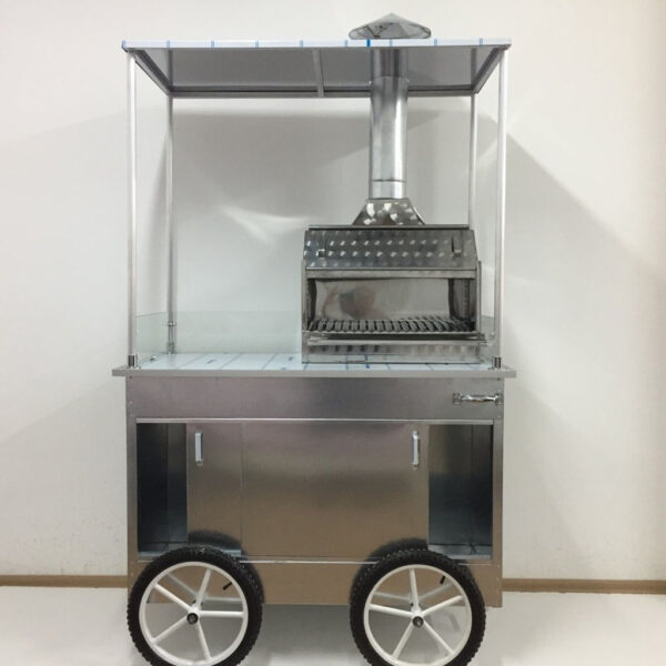 Seyyar Köfte Arabası - 60x120 - Büyük Tekerlek - Görsel 2